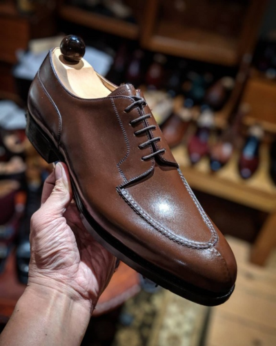 Handmade Men Brown Leather Oxford Lace up Dress Shoes 