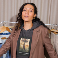 Unisex eco raglan hoodie,hoodiestyle, crewneck, hoodieseason, style, hoodiepolos, ootd, apparel, tshirts, jakethoodie, sweatermurah, tracksuit,  - Thumbnail 1