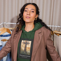 Unisex eco raglan hoodie,hoodiestyle, crewneck, hoodieseason, style, hoodiepolos, ootd, apparel, tshirts, jakethoodie, sweatermurah, tracksuit,  - Thumbnail 2