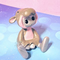 Hippo Hoodie Robot Figurine Resin Art Toy Kawaii Desk Buddy - Thumbnail 2