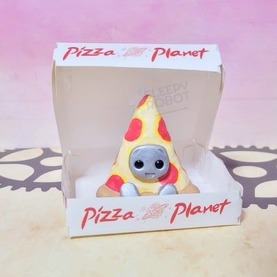 Slice of life robot resin figurine kawaii desk buddy