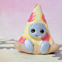 Slice Of Life Robot Resin Figurine Kawaii Desk Buddy - Thumbnail 3