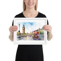 London Watercolor Painting Wall Art Framed poster - Thumbnail 15