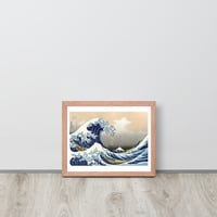The Great Wave Japanese Woodcut Ukiyo-e Wall Art Framed poster - Thumbnail 9