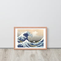 The Great Wave Japanese Woodcut Ukiyo-e Wall Art Framed poster - Thumbnail 11