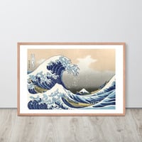 The Great Wave Japanese Woodcut Ukiyo-e Wall Art Framed poster - Thumbnail 13