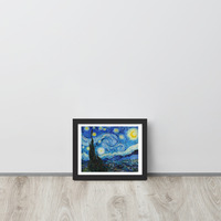 Van Gogh Starry Night Wall Art Framed poster - Thumbnail 1