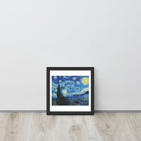 Van Gogh Starry Night Wall Art Framed poster - Thumbnail 2