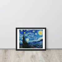 Van Gogh Starry Night Wall Art Framed poster - Thumbnail 5