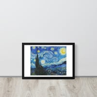 Van Gogh Starry Night Wall Art Framed poster - Thumbnail 6