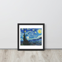 Van Gogh Starry Night Wall Art Framed poster - Thumbnail 7