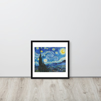Van Gogh Starry Night Wall Art Framed poster - Thumbnail 9