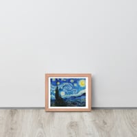 Van Gogh Starry Night Wall Art Framed poster - Thumbnail 12