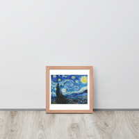 Van Gogh Starry Night Wall Art Framed poster - Thumbnail 13