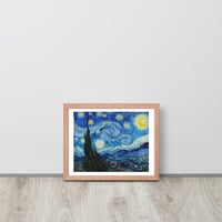 Van Gogh Starry Night Wall Art Framed poster - Thumbnail 14