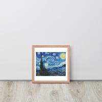 Van Gogh Starry Night Wall Art Framed poster - Thumbnail 15