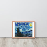 Van Gogh Starry Night Wall Art Framed poster - Thumbnail 16