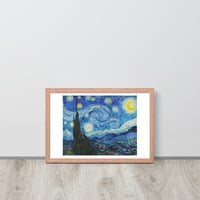 Van Gogh Starry Night Wall Art Framed poster - Thumbnail 17