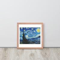 Van Gogh Starry Night Wall Art Framed poster - Thumbnail 18