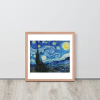 Van Gogh Starry Night Wall Art Framed poster - Thumbnail 19