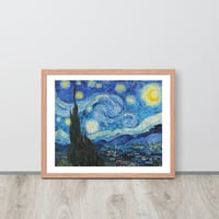 Van Gogh Starry Night Wall Art Framed poster - Thumbnail 20