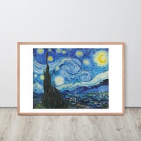 Van Gogh Starry Night Wall Art Framed poster - Thumbnail 23