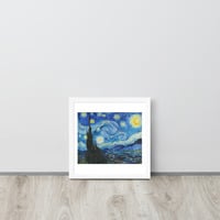 Van Gogh Starry Night Wall Art Framed poster - Thumbnail 27
