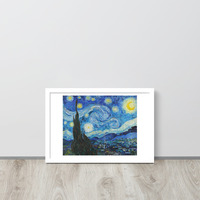 Van Gogh Starry Night Wall Art Framed poster - Thumbnail 29