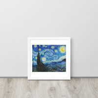 Van Gogh Starry Night Wall Art Framed poster - Thumbnail 30