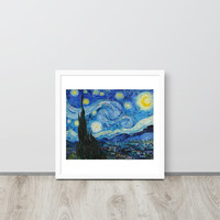 Van Gogh Starry Night Wall Art Framed poster - Thumbnail 31