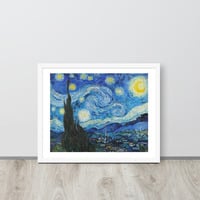 Van Gogh Starry Night Wall Art Framed poster - Thumbnail 32