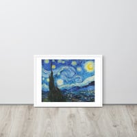 Van Gogh Starry Night Wall Art Framed poster - Thumbnail 34