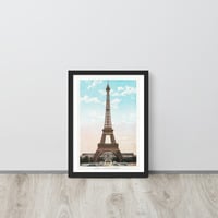 Vintage Eiffel Tower Paris Wall Art Framed poster - Thumbnail 3
