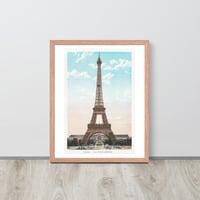 Vintage Eiffel Tower Paris Wall Art Framed poster - Thumbnail 11