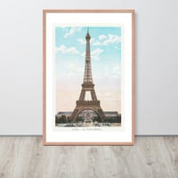 Vintage Eiffel Tower Paris Wall Art Framed poster - Thumbnail 13