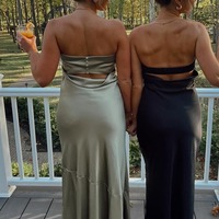 Mermaid Chic Sheath Strapless Sage Green Long Bridesmaid Dress,PD231213 - Thumbnail 2