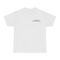 Free Shipping-NOT ANTISOCIAL JUST SOCIALLY SELECTIVE TEE - Thumbnail 1