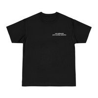 Free Shipping-NOT ANTISOCIAL JUST SOCIALLY SELECTIVE TEE - Thumbnail 2
