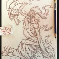 BIGFOOT EXORCISM pencil art - Thumbnail 1