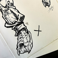 BOUNTY-HUNTER & SLAVE I set of ink artwork - Thumbnail 5