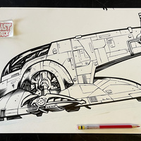BOUNTY-HUNTER & SLAVE I set of ink artwork - Thumbnail 10