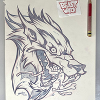 MONSTER HEADS pencil art pieces - Thumbnail 5