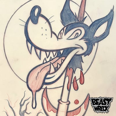 Slaughtered lamb pencil artwork - Thumbnail 5