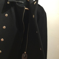 Jean Colonna black double breasted coat - Thumbnail 2