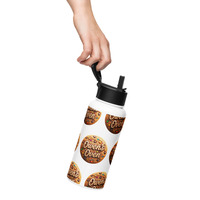 Stainless steel water bottle with a straw lid - Thumbnail 3