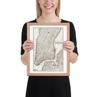 Vintage Map of New York Manhattan Framed poster - Thumbnail 8