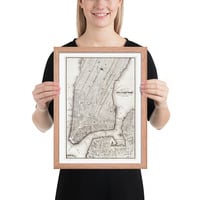 Vintage Map of New York Manhattan Framed poster - Thumbnail 9