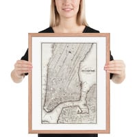 Vintage Map of New York Manhattan Framed poster - Thumbnail 11