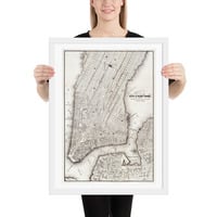 Vintage Map of New York Manhattan Framed poster - Thumbnail 19