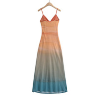 Sexy Mesh Print Metal Ring Suspender Dress - Thumbnail 4